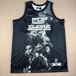 Headgear Pop Smoke Meet The Woo Jersey Men S Black Rap Graphic Tank Top 2019‎